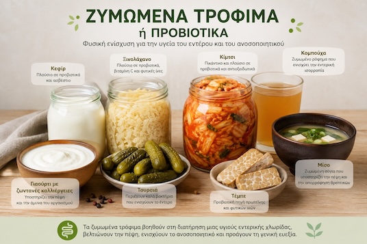 ζυμωμένα τρόφιμα ή προβιοτικά;